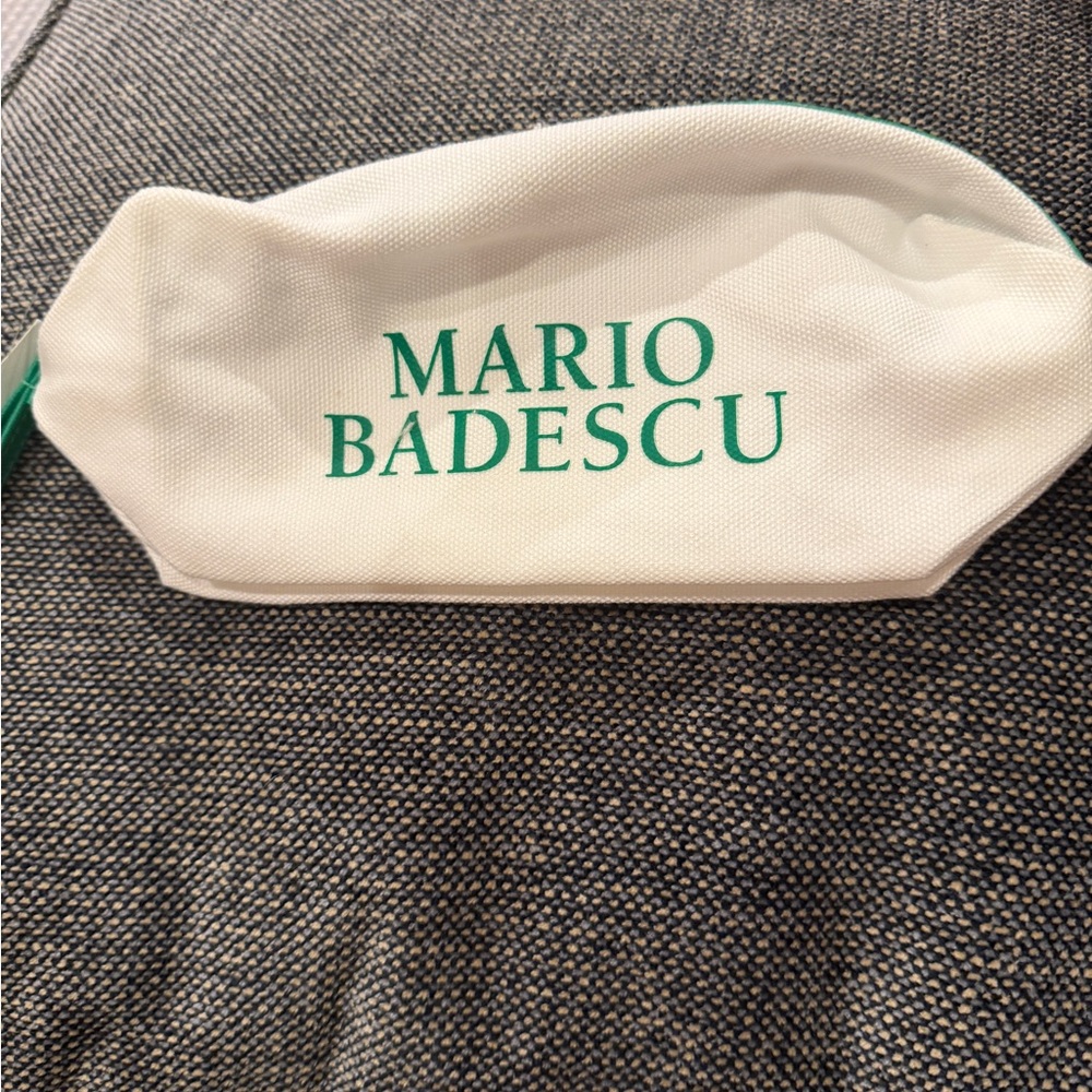 Mario Badescu Cream and Green Cosmetic Bag
